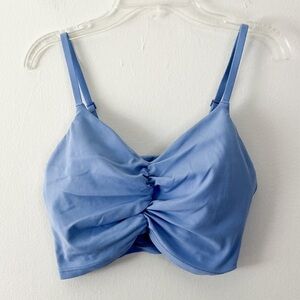 Aerie Light Blue Ruched Bralette - Small